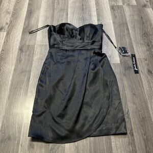 Amelia Couture Black Cocktail Dress Size 4 Short Fitted New